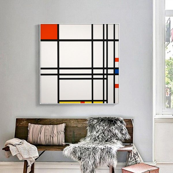 Wall Art - Abstract Art By Piet Mondrian  - Canvas Prints-Poster Prints - Image 2