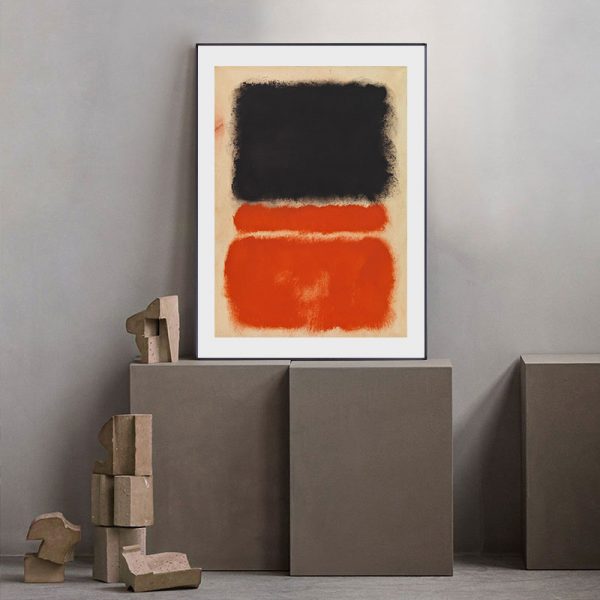 Wall Art - Black Orange By Mark Rothko - Canvas Prints-Poster Prints - Image 2