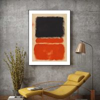 Wall Art - Black Orange By Mark Rothko - Canvas Prints-Poster Prints - Image 3