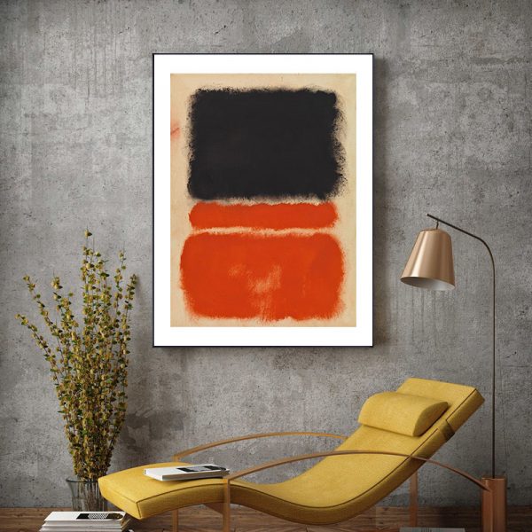 Wall Art - Black Orange By Mark Rothko - Canvas Prints-Poster Prints - Image 3