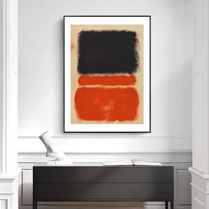 Wall Art - Black Orange By Mark Rothko - Canvas Prints-Poster Prints