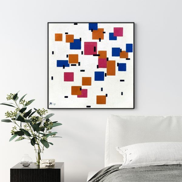 Wall Art - Composition In Colour By Piet Mondrian  - Canvas Prints-Poster Prints - Image 3