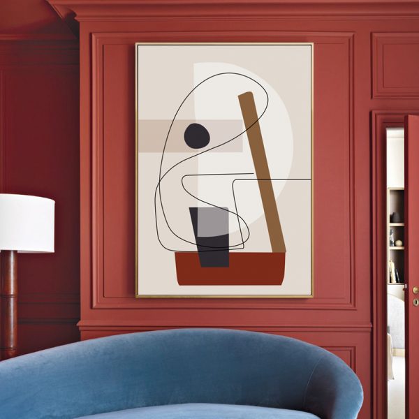Wall Art -Abstract Line Art By Picasso ( 3 sets )- Poster Prints -Canvas Prints - Image 5