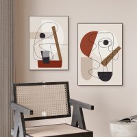 Wall Art -Abstract Line Art By Picasso ( 3 sets )- Poster Prints -Canvas Prints - Image 2