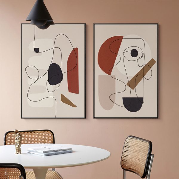 Wall Art -Abstract Line Art By Picasso ( 3 sets )- Poster Prints -Canvas Prints - Image 4