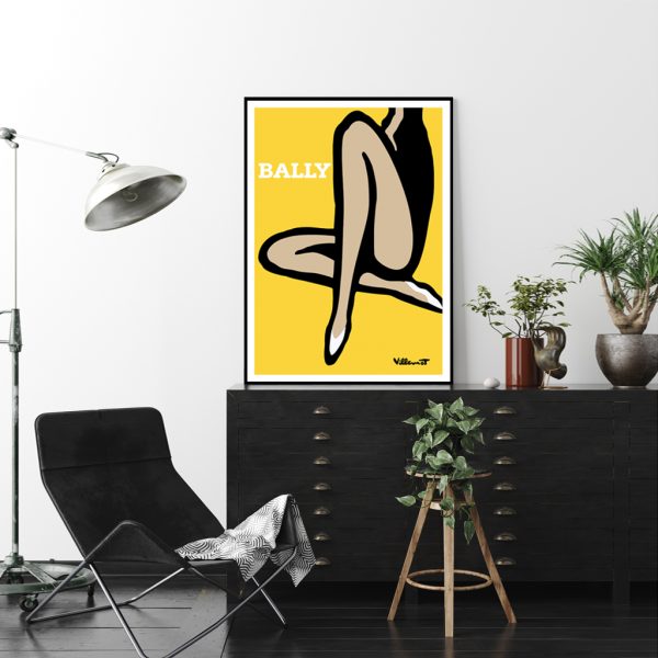 Wall Art - Bally Yellow Legs - Canvas Prints-Poster Prints