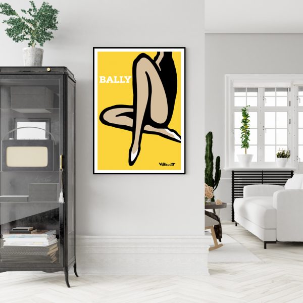Wall Art - Bally Yellow Legs - Canvas Prints-Poster Prints - Image 3