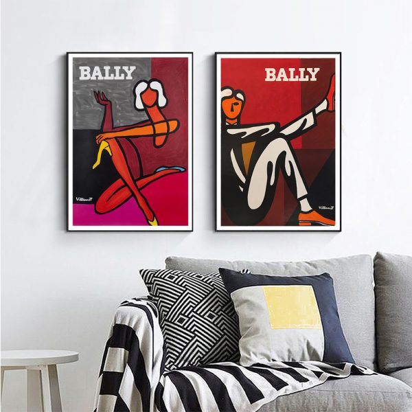 Wall art - Fashion Bally 2 sets- Canvas Prints- Poster Prints - Image 2