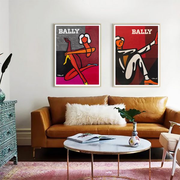 Wall art - Fashion Bally 2 sets- Canvas Prints- Poster Prints