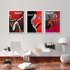 Wall Art -Fashion Bally ( 3 sets )- Poster Prints -Canvas Prints