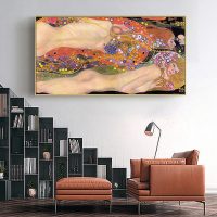 Wall Art - Water Serpents By Gustav Klimt - Canvas Prints-Poster Prints - Image 2