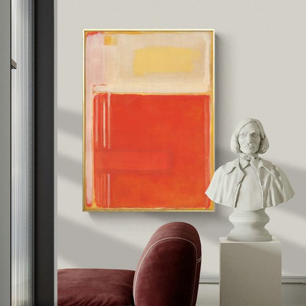 Wall Art - Orange By Mark Rothko - Canvas Prints-Poster Prints