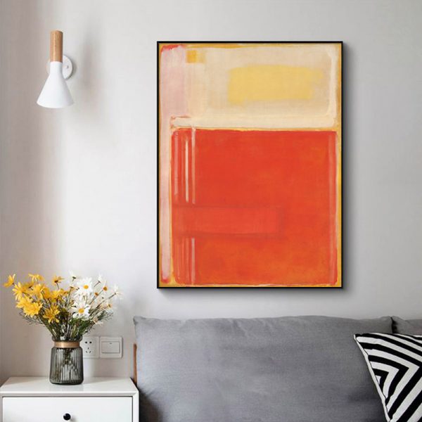 Wall Art - Orange By Mark Rothko - Canvas Prints-Poster Prints - Image 3