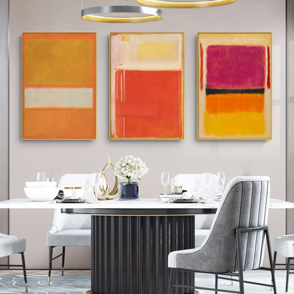 Wall Art - Colourful 3 Sets By Mark Rothko - Poster Prints -Canvas Prints - Image 2