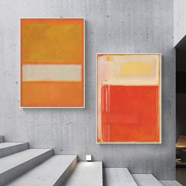 Wall art - Orange (2 sets) By Mark Rothko - Canvas Prints- Poster Prints