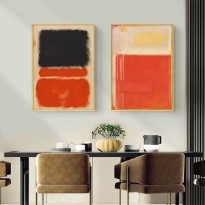 Wall art - Orange (2 sets) By Mark Rothko - Canvas Prints- Poster Prints