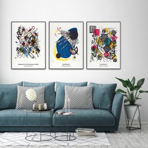 Wall Art -Abstract Artworks by Wassily Kandinsky ( 3 sets )- Poster Prints -Canvas Prints