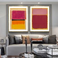 Wall art - Yellow Red (2 sets) By Mark Rothko - Canvas Prints- Poster Prints - Image 2