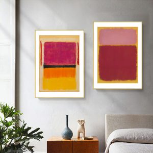 Wall art - Yellow Red (2 sets) By Mark Rothko - Canvas Prints- Poster Prints