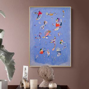 Wall Art - Blue Sky By Wassily Kandinsky - Canvas Prints-Poster Prints