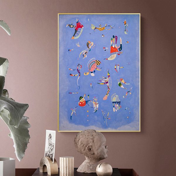 Wall Art - Blue Sky By Wassily Kandinsky - Canvas Prints-Poster Prints