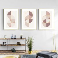 Wall Art - Abstract Circles ( 3 sets )- Poster Prints -Canvas Prints - Image 2