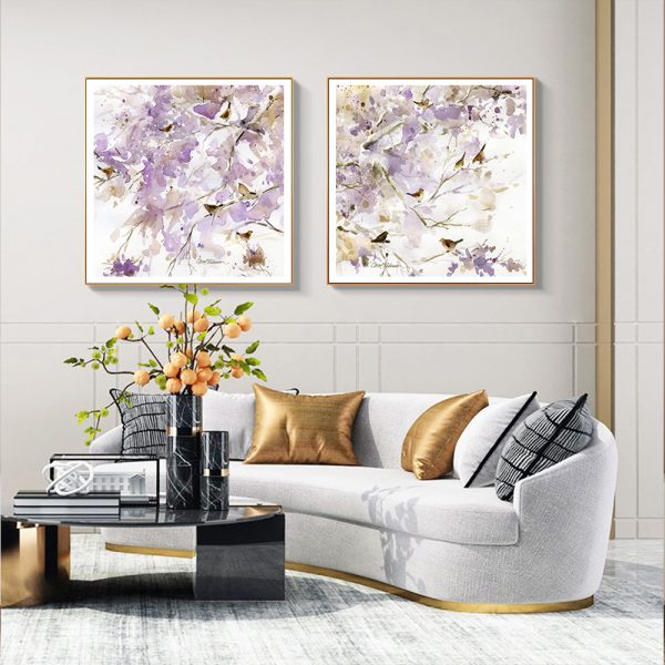 Wall Art - Bird In The Bush By Carol Robinson (2 sets)- Canvas Prints-Poster Prints - Image 2
