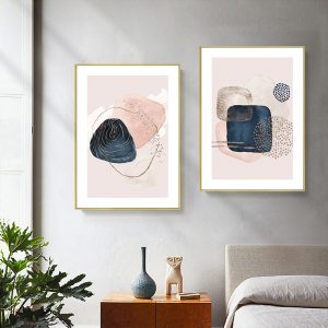 Wall art - Pink Dancing (2 sets)- Canvas Prints- Poster Prints