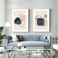 Wall art - Pink Dancing (2 sets)- Canvas Prints- Poster Prints - Image 2