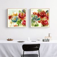 Wall Art - Rosewater Garden By Carol Robinson (2 sets)- Canvas Prints-Poster Prints - Image 2