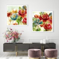 Wall Art - Rosewater Garden By Carol Robinson (2 sets)- Canvas Prints-Poster Prints