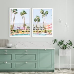 Wall art - Saguaro Hotel (2 sets)- Canvas Prints- Poster Prints