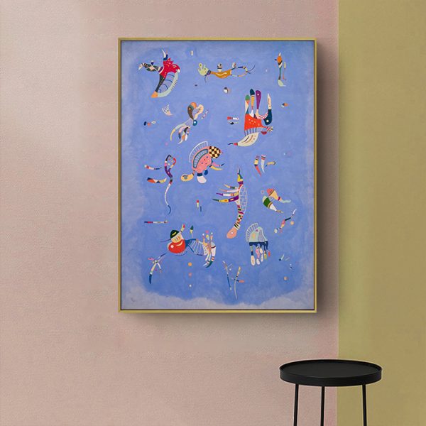 Wall Art - Blue Sky By Wassily Kandinsky - Canvas Prints-Poster Prints - Image 2