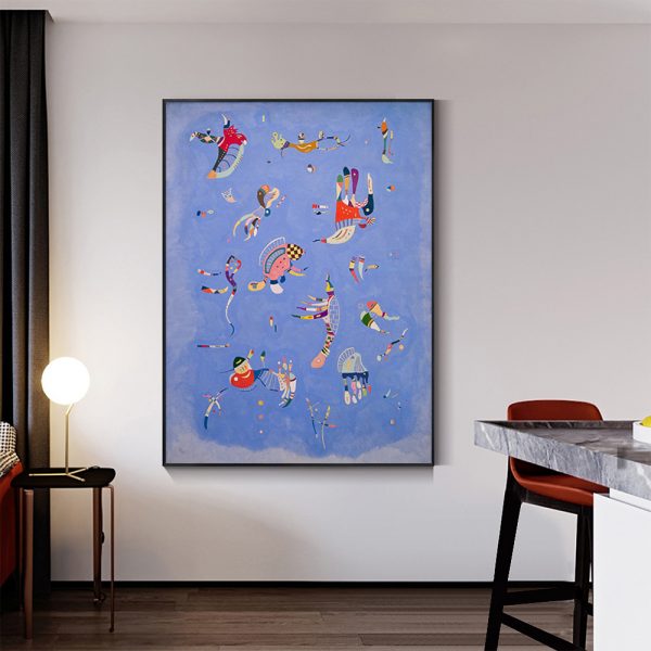 Wall Art - Blue Sky By Wassily Kandinsky - Canvas Prints-Poster Prints - Image 3