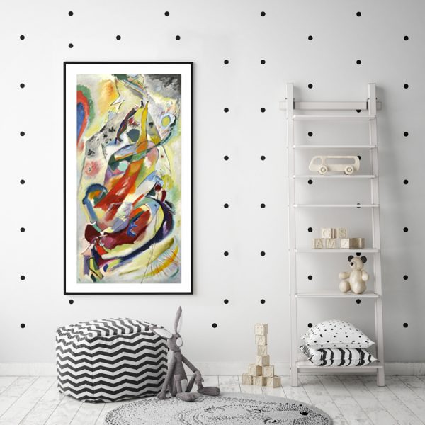 Wall Art - Kandinsky's Painting Number 200 - Canvas Prints-Poster Prints - Image 3