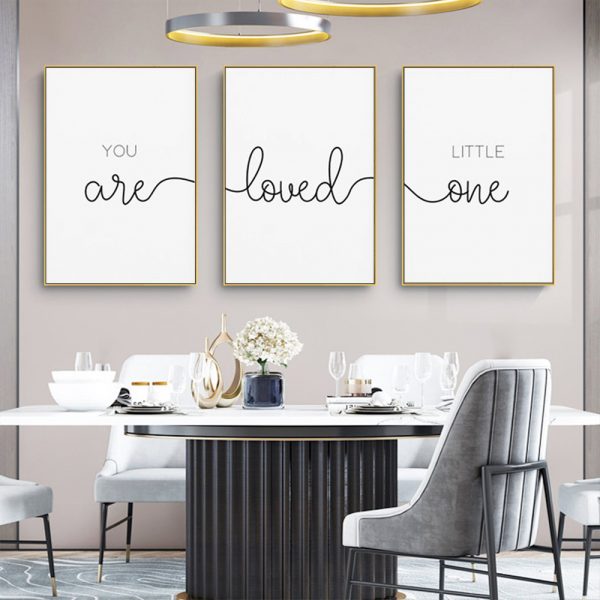Wall Art - You Are Loved ( 3 sets )- Poster Prints -Canvas Prints - Image 2