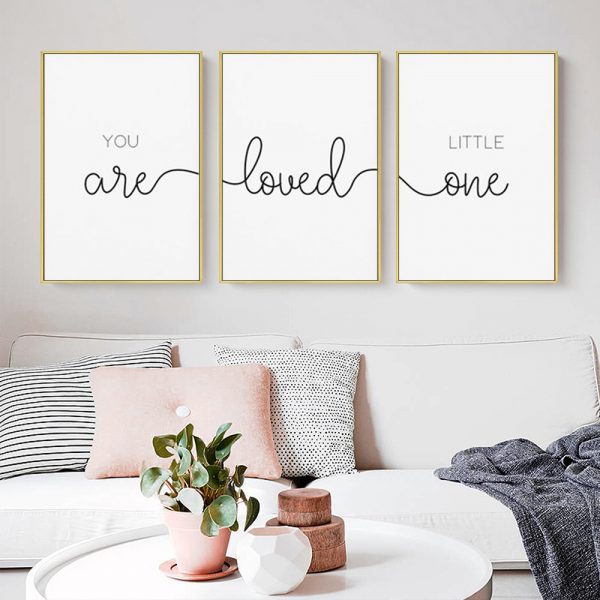 Wall Art - You Are Loved ( 3 sets )- Poster Prints -Canvas Prints - Image 3