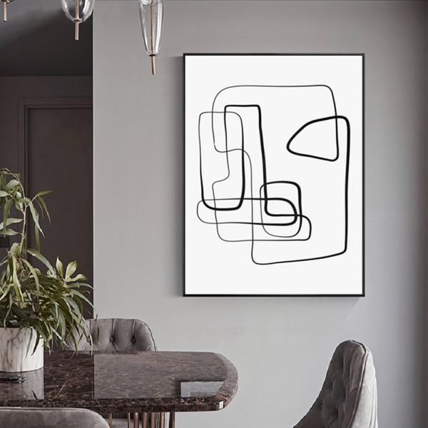 Wall Art - Abstract Line - Canvas Prints-Poster Prints - Image 2