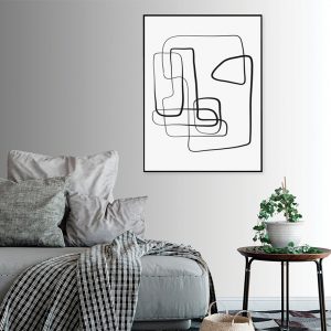 Wall Art - Abstract Line - Canvas Prints-Poster Prints
