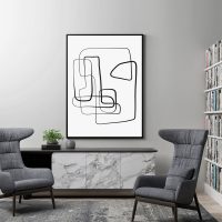 Wall Art - Abstract Line - Canvas Prints-Poster Prints - Image 3