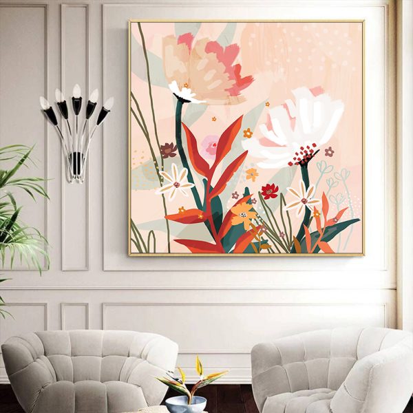 Wall Art - Native Floral - Canvas Prints-Poster Prints - Image 2