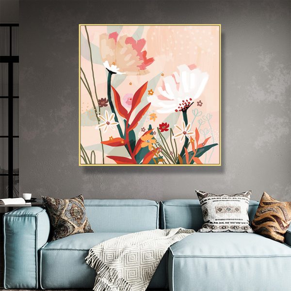 Wall Art - Native Floral - Canvas Prints-Poster Prints - Image 3