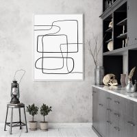 Wall Art - Abstract Line III- Canvas Prints-Poster Prints - Image 2
