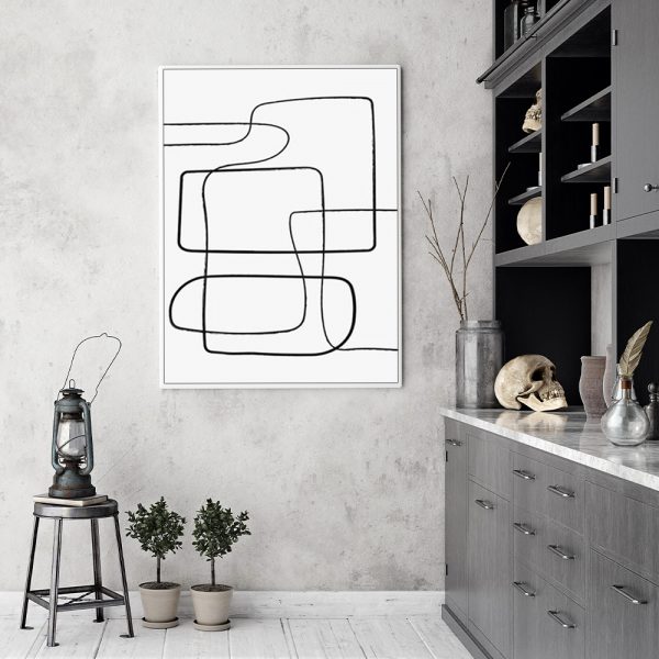 Wall Art - Abstract Line III- Canvas Prints-Poster Prints - Image 2