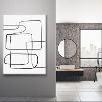 Wall Art - Abstract Line III- Canvas Prints-Poster Prints - Image 3