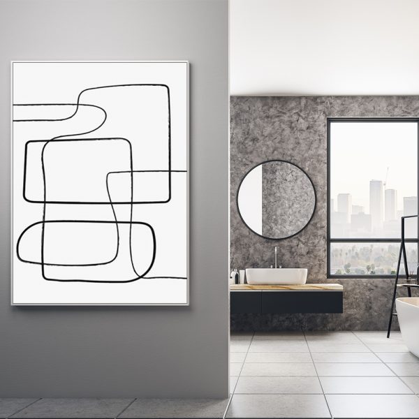 Wall Art - Abstract Line III- Canvas Prints-Poster Prints - Image 3