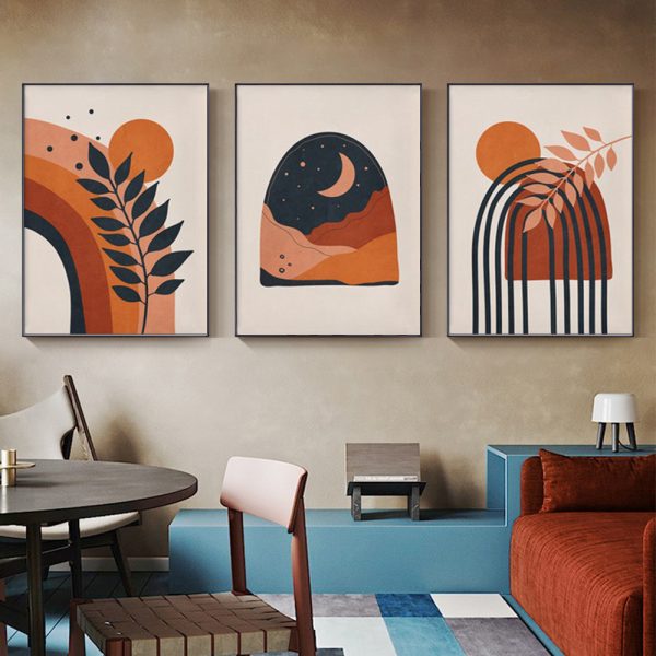 Wall Art - Mid Century Art ( 3 sets )- Poster Prints -Canvas Prints