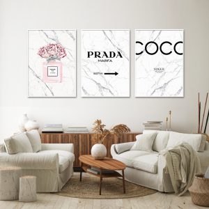 Wall Art - Fashion Perfume ( 3 sets )- Poster Prints -Canvas Prints