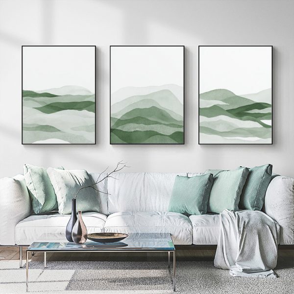 Wall Art - Sage Green ( 3 sets )- Poster Prints -Canvas Prints