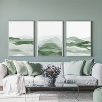 Wall Art - Sage Green ( 3 sets )- Poster Prints -Canvas Prints - Image 3